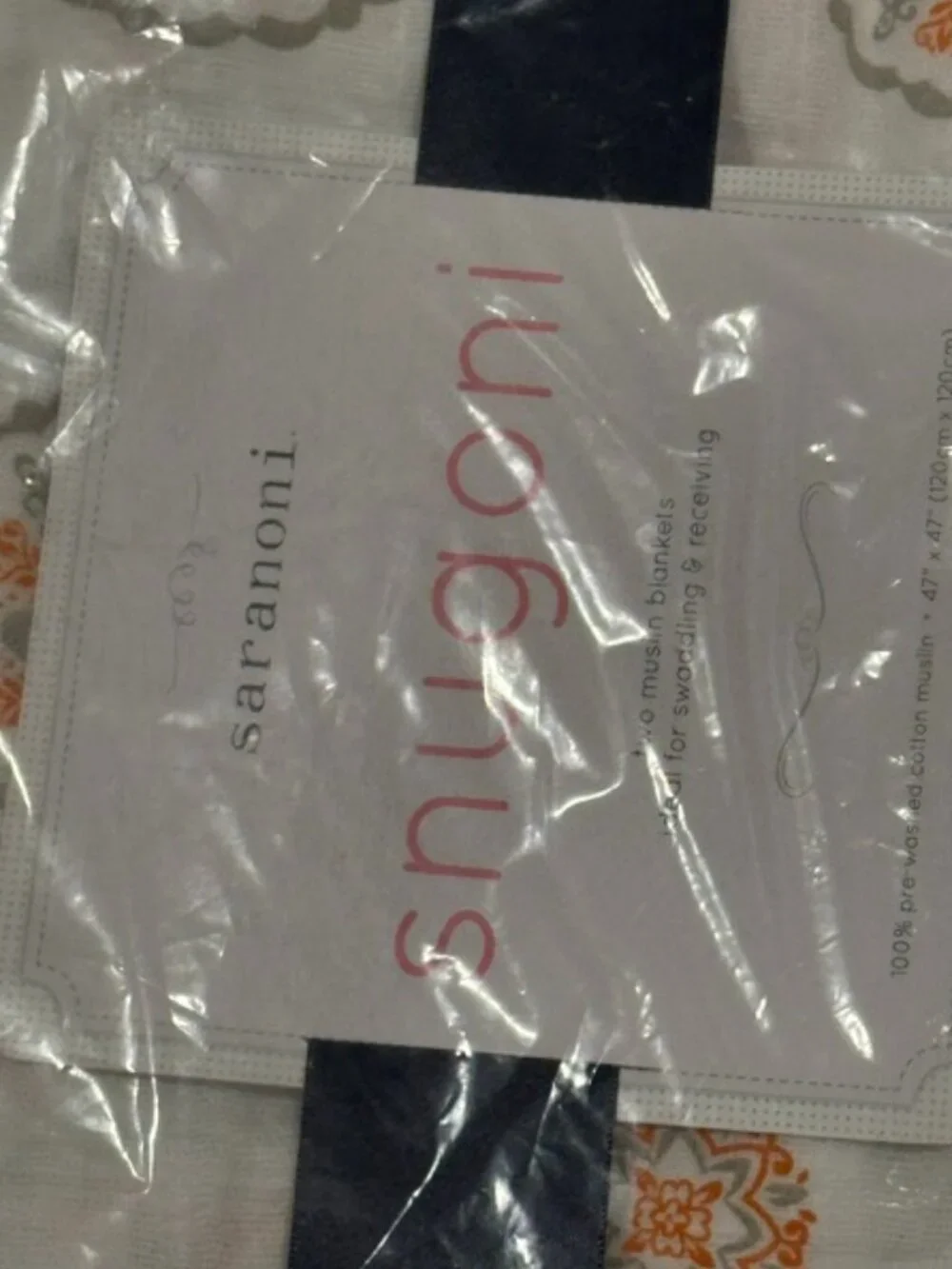 NEW Saranoni Snugoni - Two Muslin Blankets 47